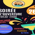 SOIRÉE D’OUVERTURE DU CAMPING