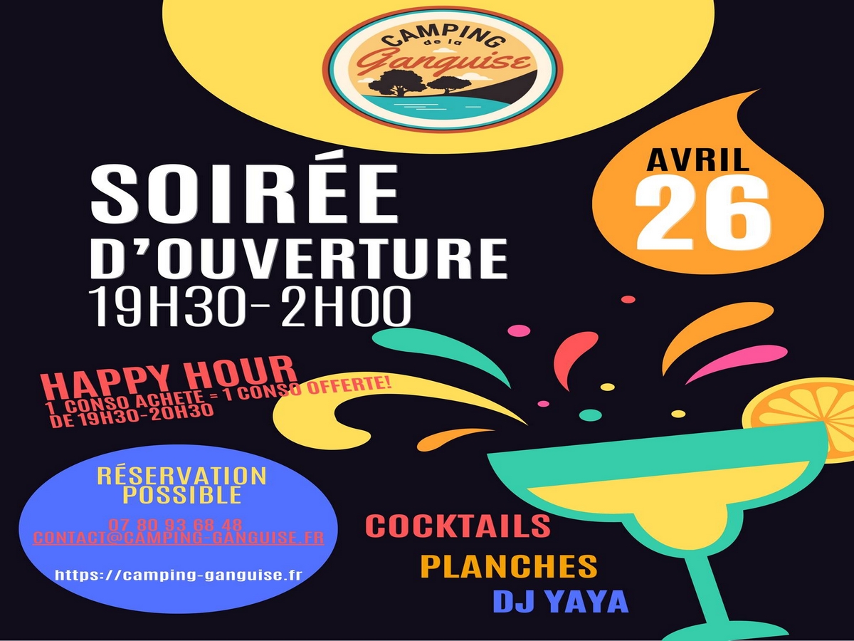 SOIRÉE D’OUVERTURE DU CAMPING