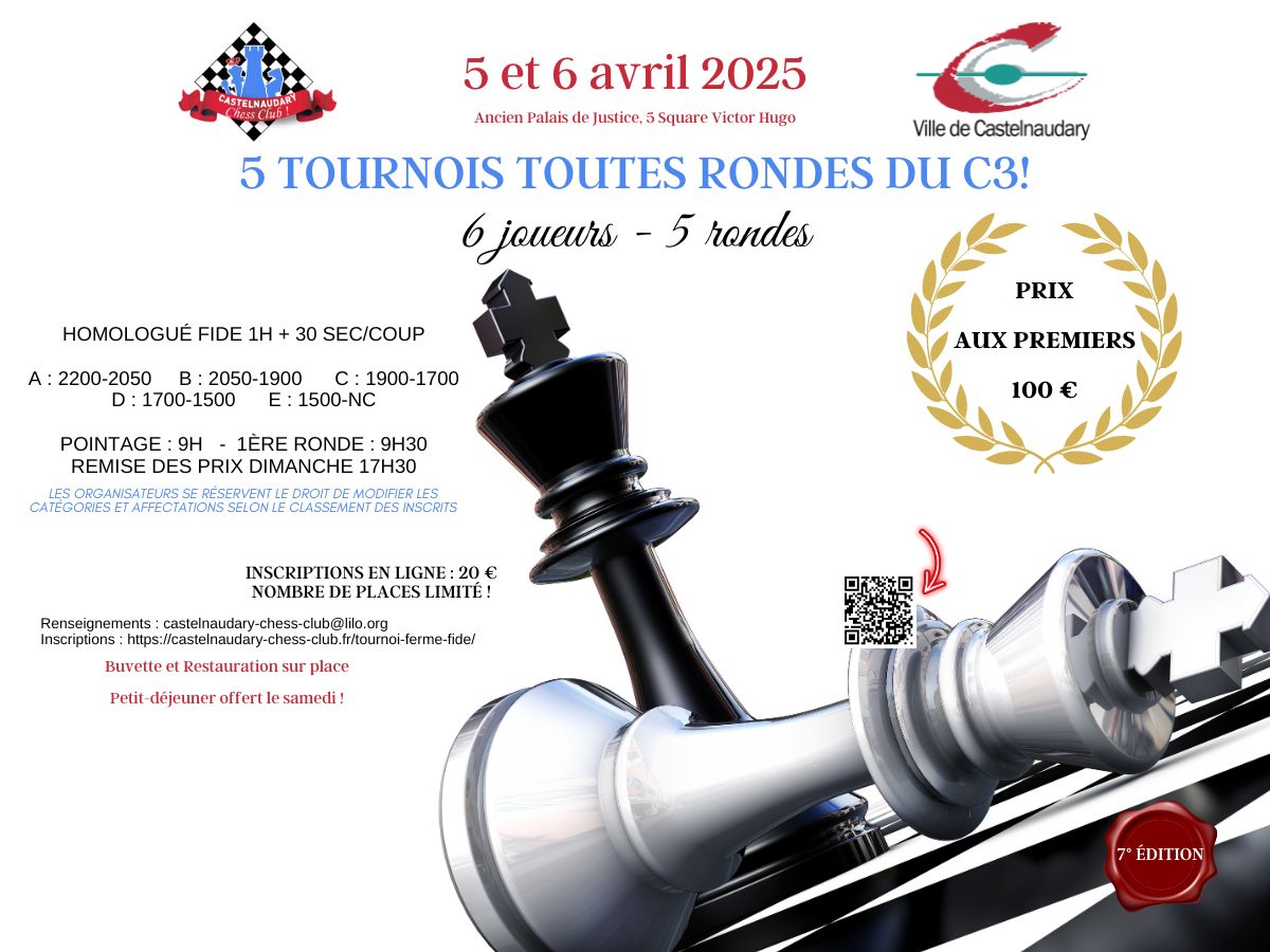 7ÈME TOURNOI TOUTES RONDES DU C3